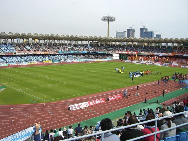 浦和‐川崎戦の行われた等々力陸上競技場（写真は、試合当日のものではありません）
