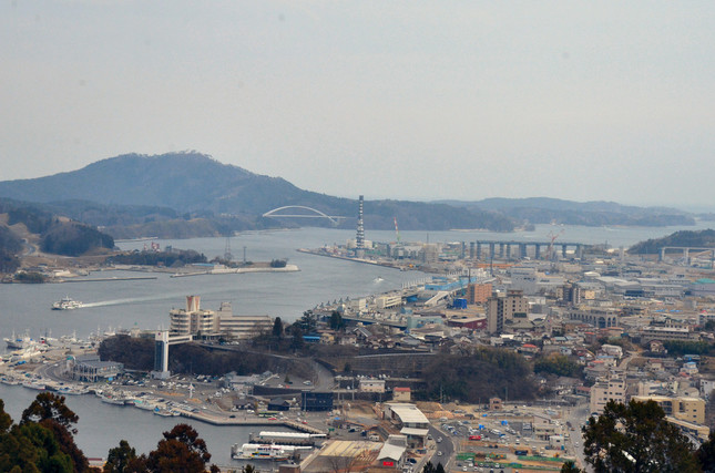 震災から8年が過ぎた気仙沼市中心部