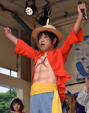 笹川会長のルフィコスプレは会場中の度肝を抜いた