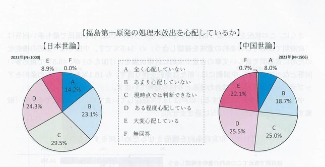 「日中関係の発展を妨げるもの」では日中で大きな違いが出た（写真は言論NPOの発表資料から）