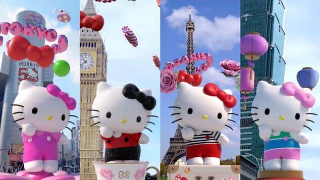 ハローキティは「50周年アニバーサリーイヤー」を迎えた(リリースより）、（c）’23 SANRIO　著作（株）サンリオ