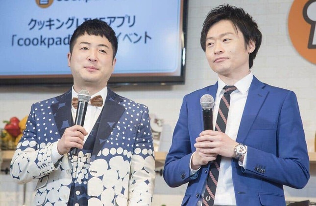 「和牛」の水田信二さん（左）と川西賢志郎さん（右）／（2018年撮影）