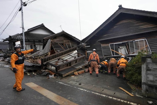 能登地方で震度7の大地震 石川県珠洲市（写真：AP/アフロ）