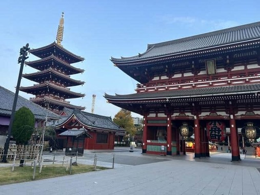 （写真で見る東京）浅草寺・宝蔵門と五重塔