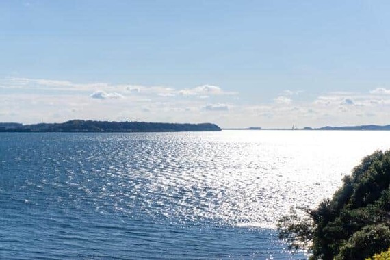浜名湖SAから見た浜名湖の景色