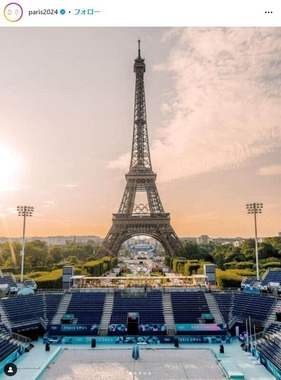 パリ五輪公式インスタグラム（＠paris2024）より