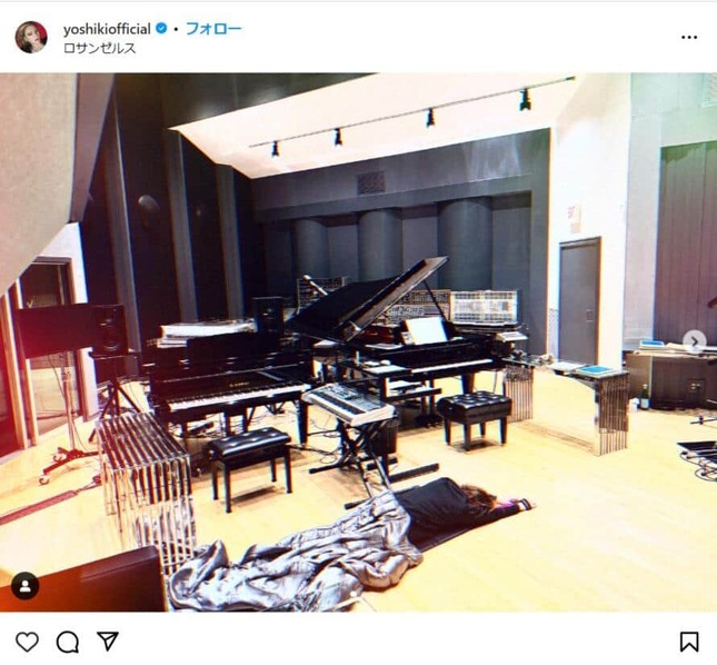 YOSHIKIさんのインスタグラムより（yoshikiofficial）