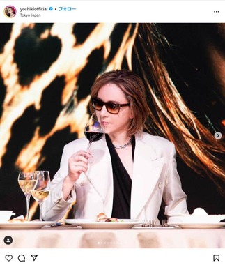 YOSHIKIさんのインスタグラムより（yoshikiofficial）