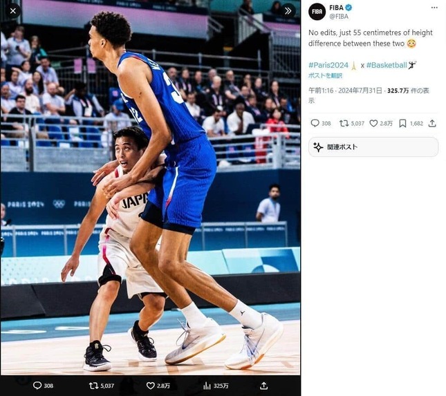 FIBA公式X（＠FIBA）より
