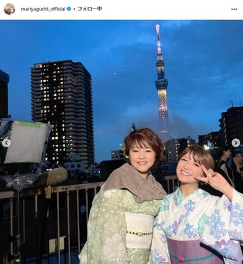 矢口真里さんのインスタグラム（＠mariyaguchi_official）より