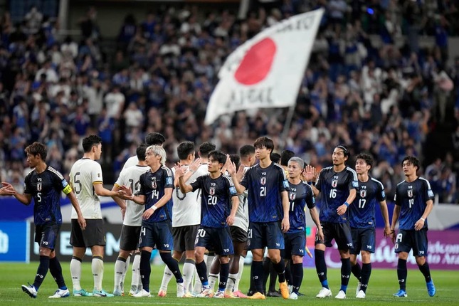 中国に大勝した日本代表（写真：AP/アフロ）