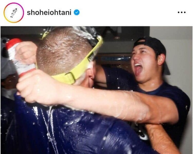 大谷翔平選手のインスタグラム（＠shoheiohtani）より