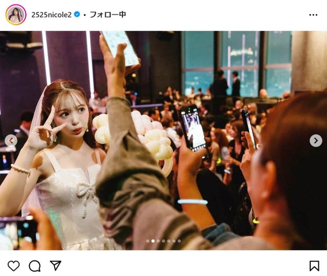 藤田ニコルさんのインスタグラムより（2525nicole2）