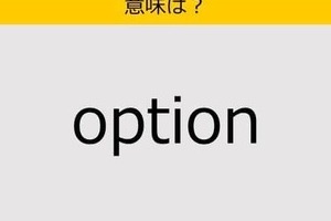 【大人の英語テスト】option《この単語の意味は？》