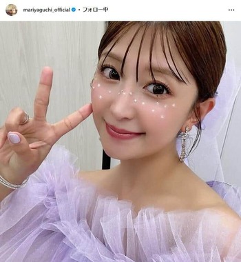 矢口真里さんのインスタグラム（＠mariyaguchi_official）より