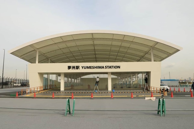 大阪メトロ中央線の新駅「夢洲駅」。1月19日に開業を控える