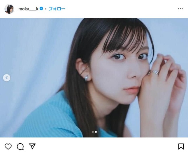 上白石萌歌さんのインスタグラムより（moka____k）