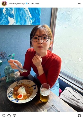 鈴木愛理さんのインスタグラムより（airisuzuki_official_uf）