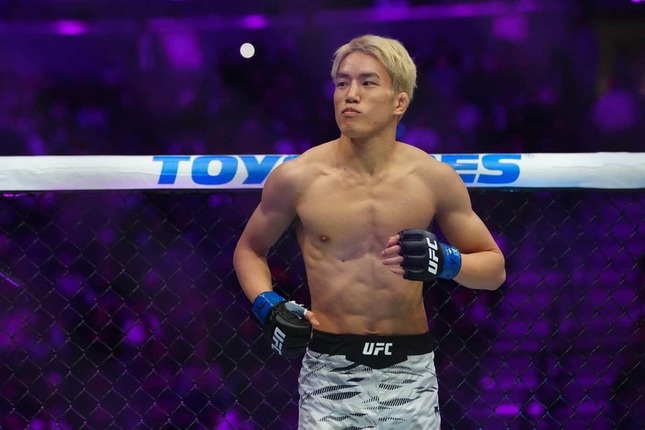 「UFC」初戦での朝倉海選手（写真：USA TODAY Sports/ロイター/アフロ）