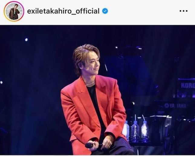 EXILE TAKAHIROさんのインスタグラム（＠exiletakahiro_official）より