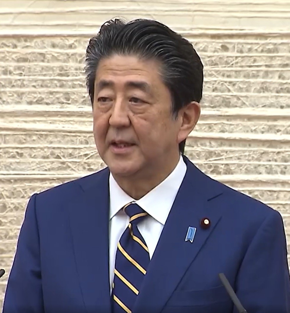 「臨床検査技師の皆さん」と呼びかける安倍晋三首相（首相官邸サイトの会見動画から）