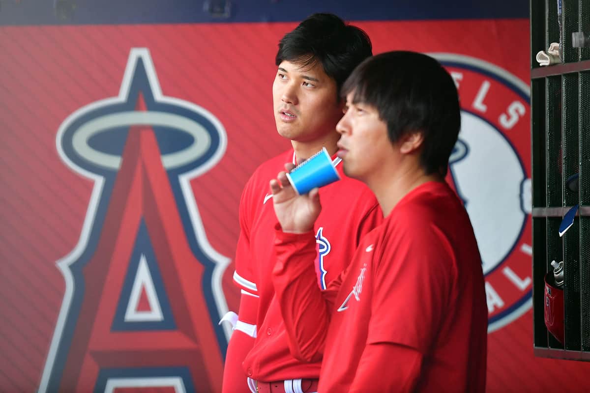 エンゼルスでオープン戦に出場した大谷翔平（写真：USA TODAY Sports/ロイター/アフロ）