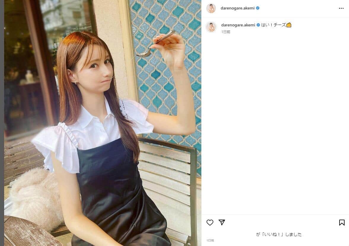 ロングヘアのダレノガレさん　ダレノガレさんのインスタグラムより
 