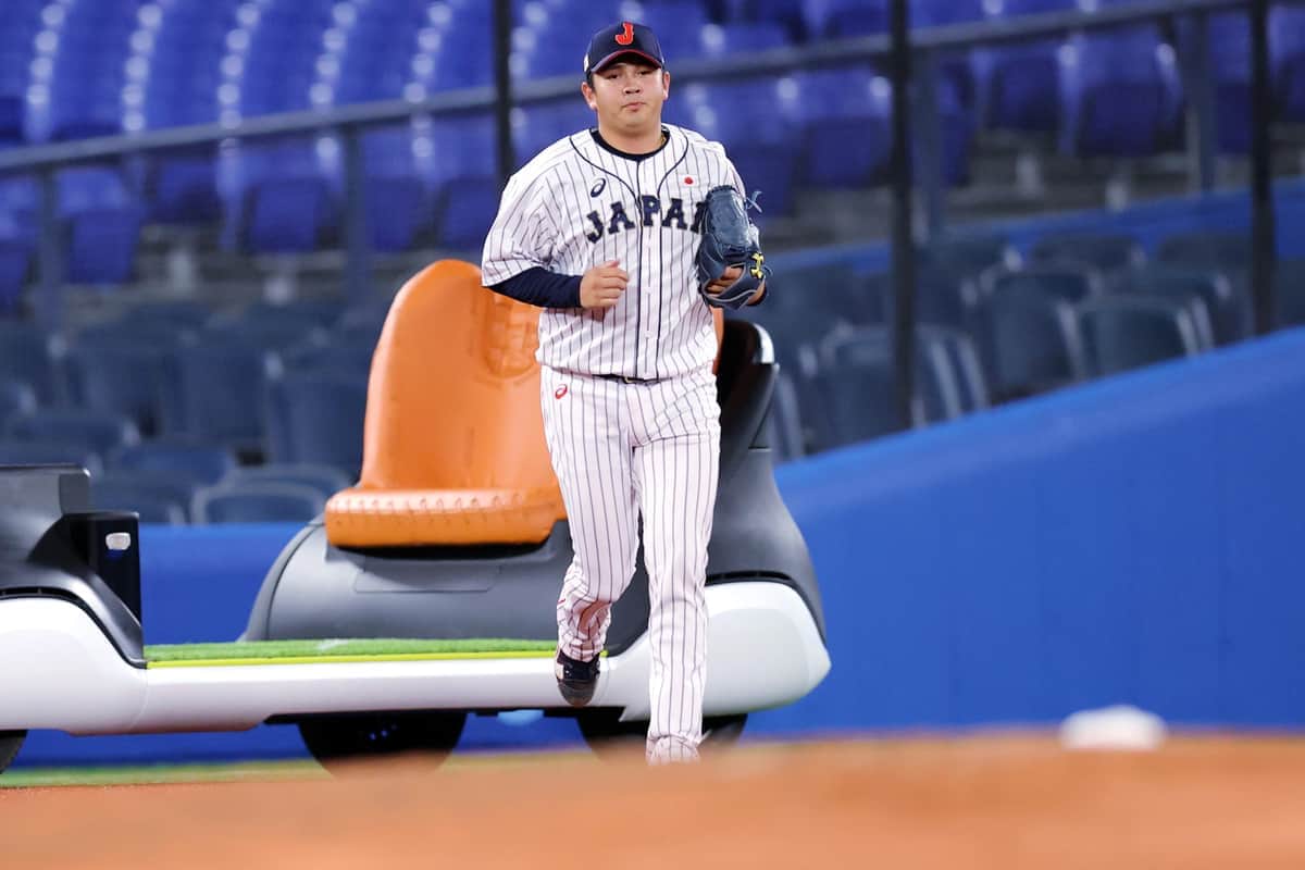 東京五輪に出場した山崎康晃投手（写真：西村尚己/アフロスポーツ）
