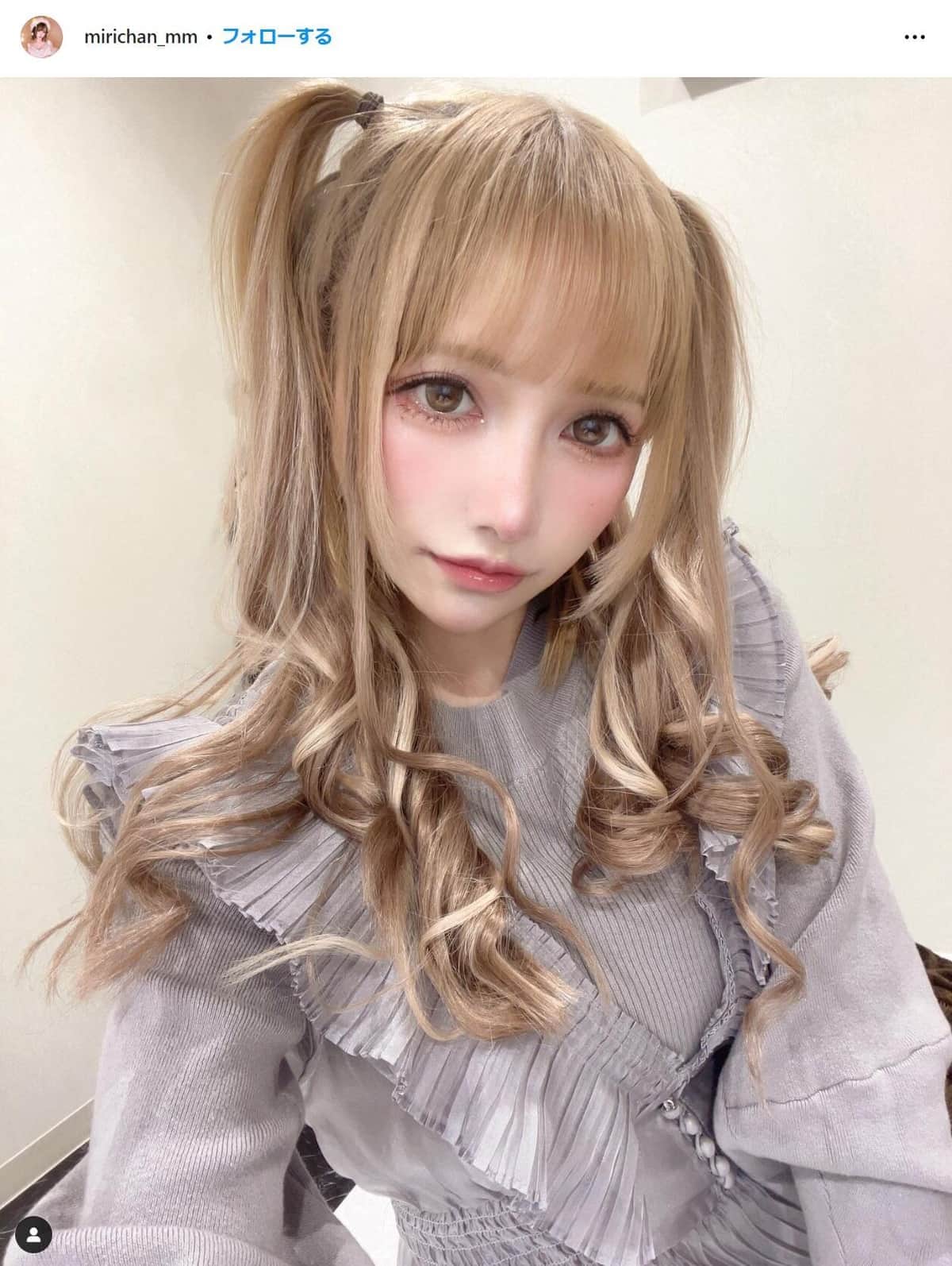 MiRichanさんのインスタグラム（mirichan_mm）より