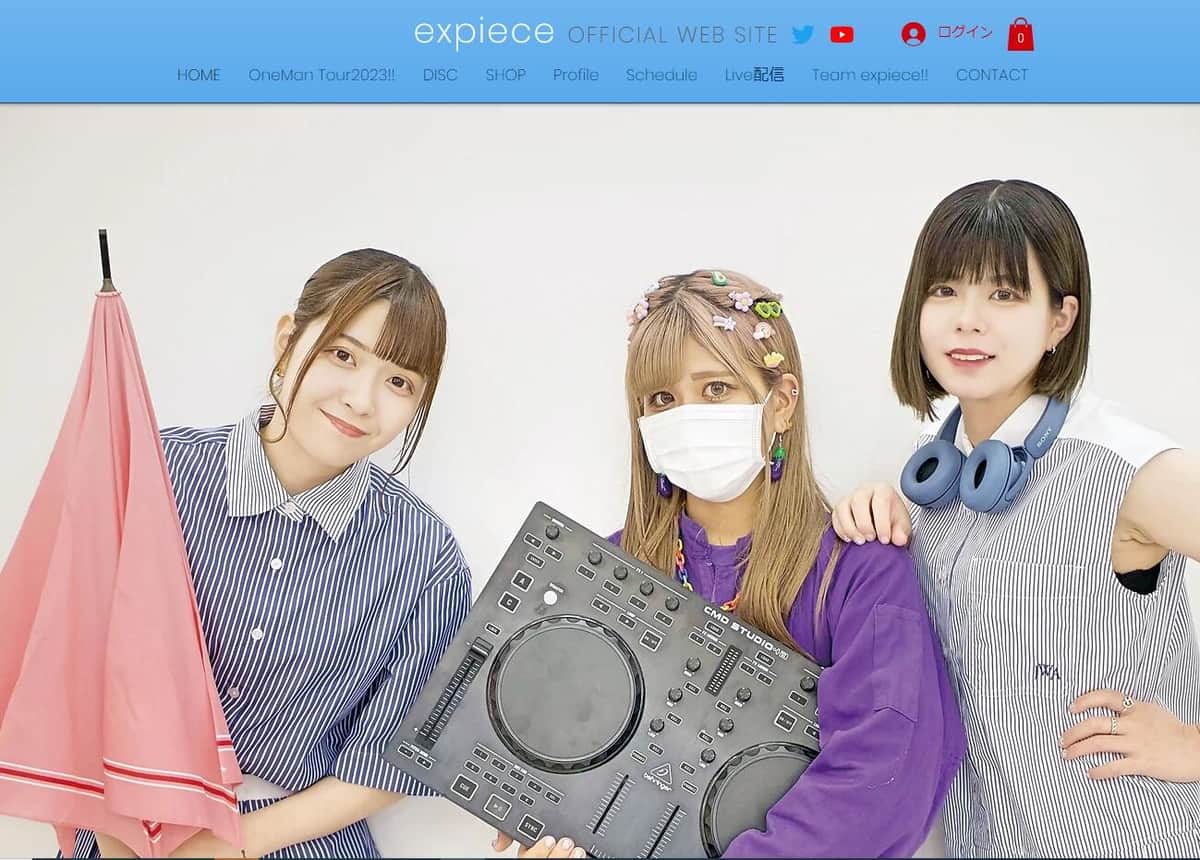 ボーカル＆DJアイドルユニット「expiece（エクスピース）」(公式サイトより)