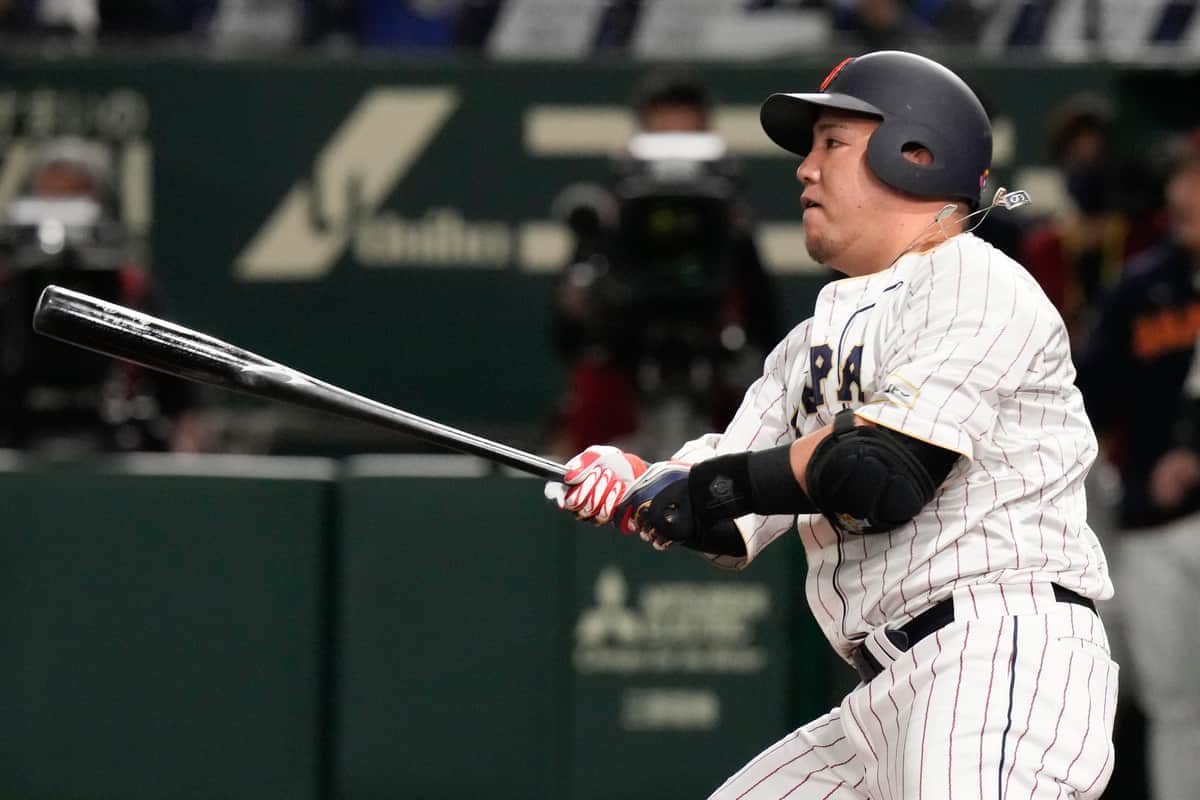 2023年3月のWBC出場時の山川穂高選手（写真：AP/アフロ）