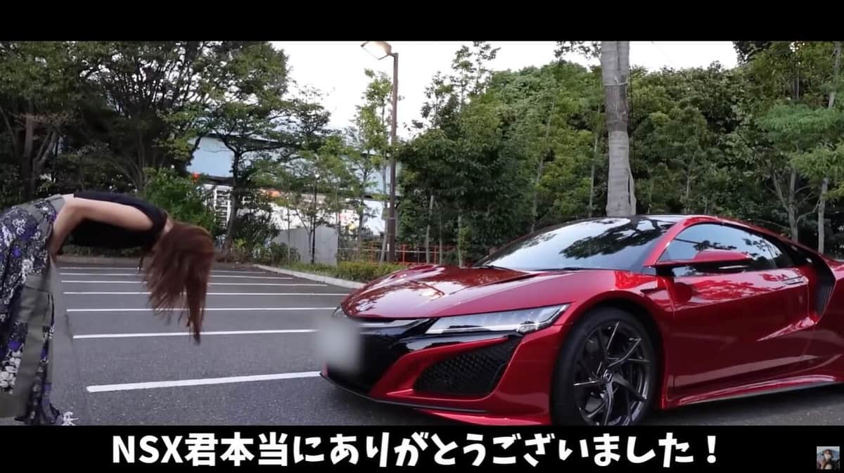 手放すことになったNSX。あま猫さんのYouTubeチャンネルより
