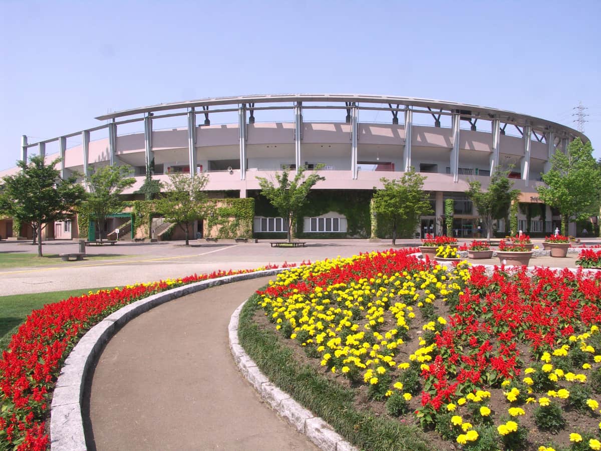 練習試合の会場になったアイビースタジアム(宮崎市生目の杜運動公園)（写真は宮崎県観光協会ウェブサイトから）