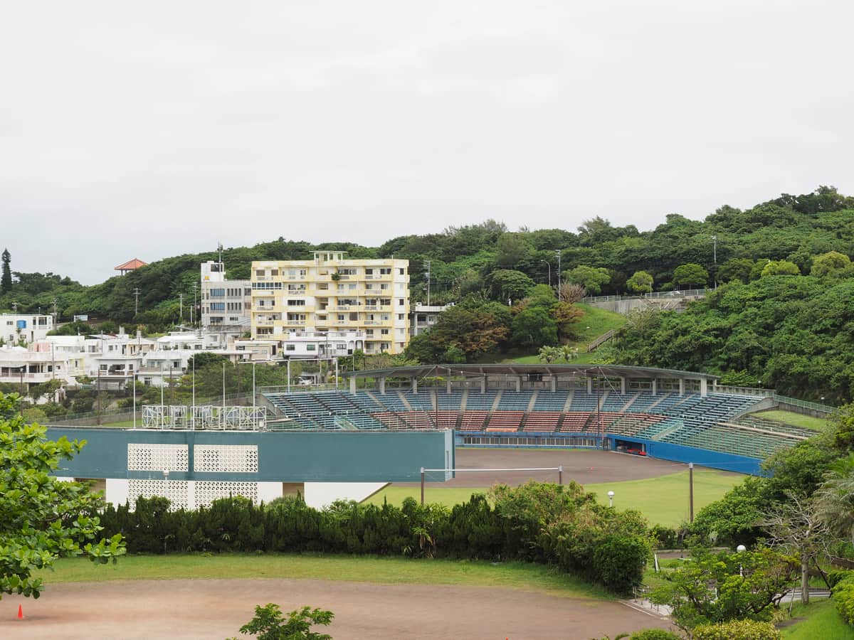 オープン戦が行われた浦添市民球場（ANA BALL PARK浦添）