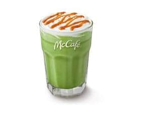 「バニラ宇治抹茶ホットラテ」（出典元：マクドナルドキャンペーンページより）