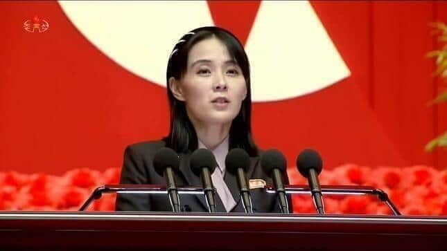 金与正氏（写真は朝鮮中央テレビから）