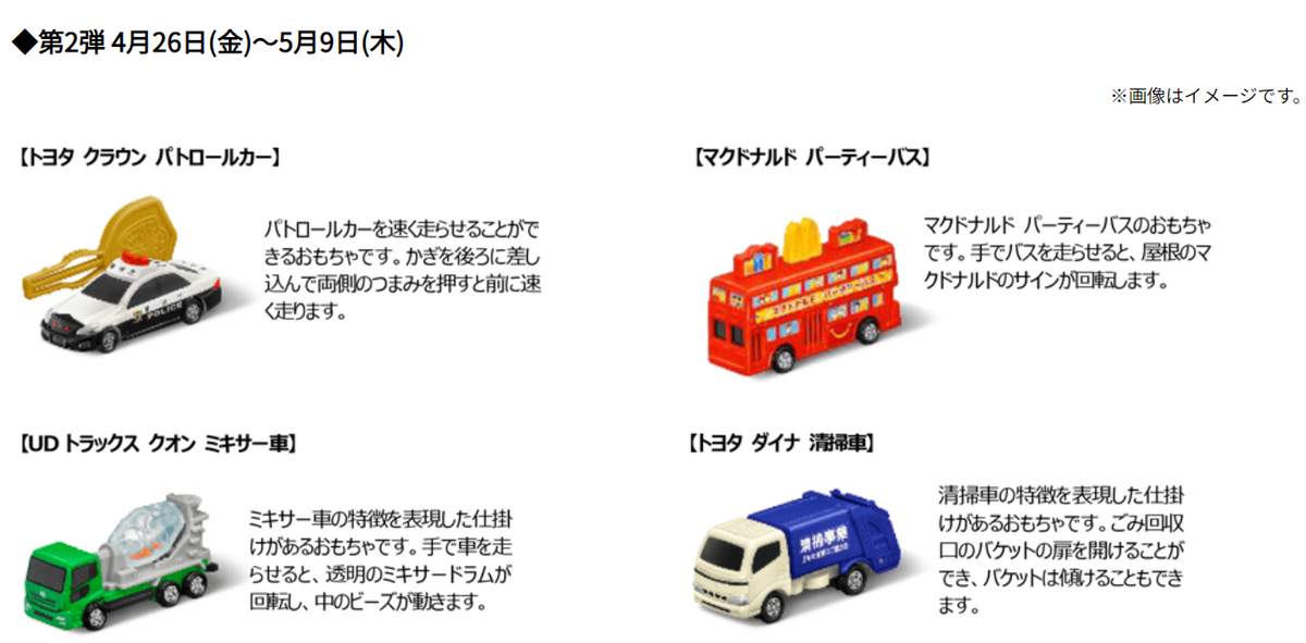 マクドナルド公式サイトより