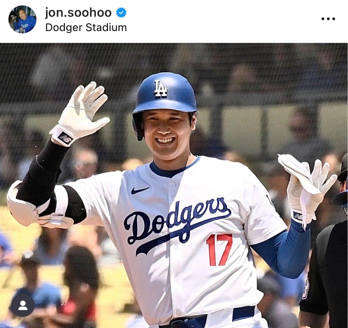 大谷選手（ジョン・スーフーさんのインスタグラムより）