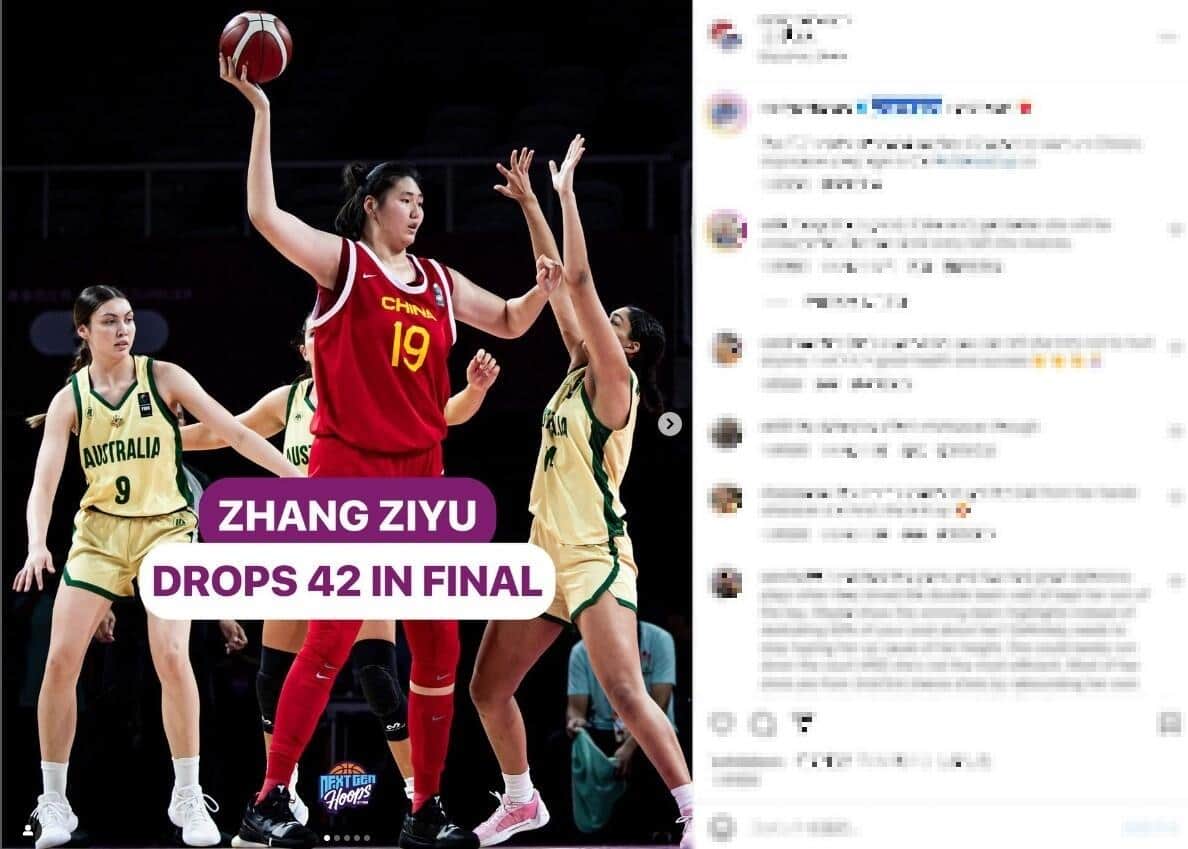 国際デビューを飾ったチャン（FIBAインスタグラムより）