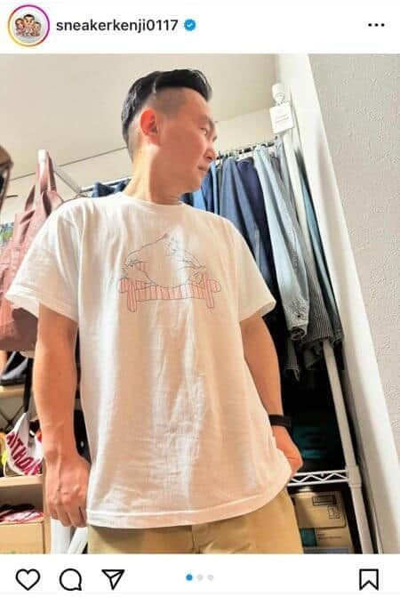 かまいたち山内健司「Tシャツが異常な枚数に」　自宅のラックに所狭しと「震えてます」