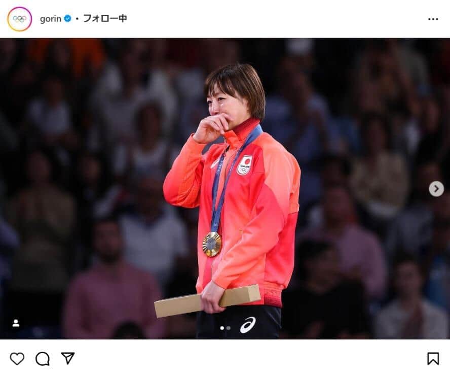 角田夏実選手。IOC日本語公式インスタグラム（＠gorin）より