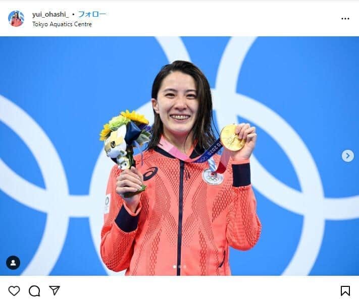 東京五輪金メダリスト競泳・大橋悠依、2度目の選手村生活「楽しんでまーす」　インスタの写真にほっこり