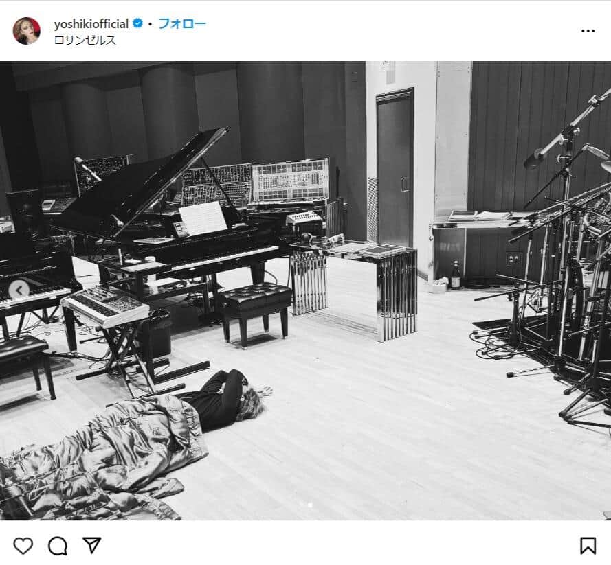 YOSHIKIさんのインスタグラムより（yoshikiofficial）