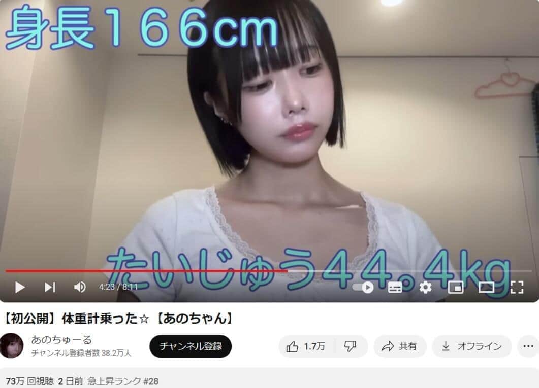 あのさんのYouTubeより