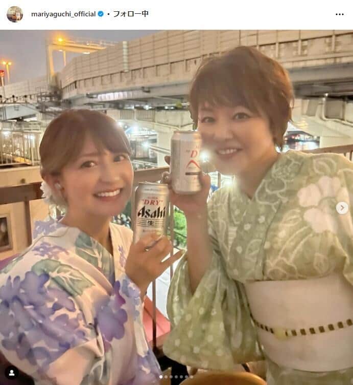 矢口真里さんのインスタグラム（＠mariyaguchi_official）より