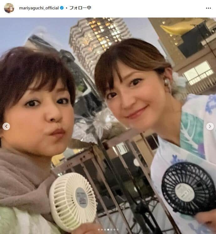 矢口真里さんのインスタグラム（＠mariyaguchi_official）より