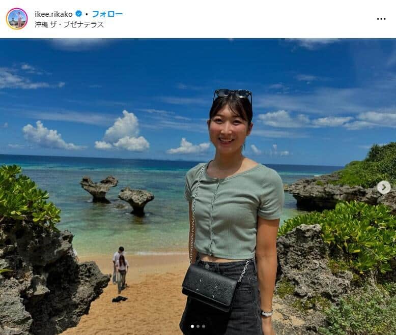 池江璃花子、「久しぶりに旅行」沖縄で喜色満面　「笑顔可愛い」「お元気そうで何より」