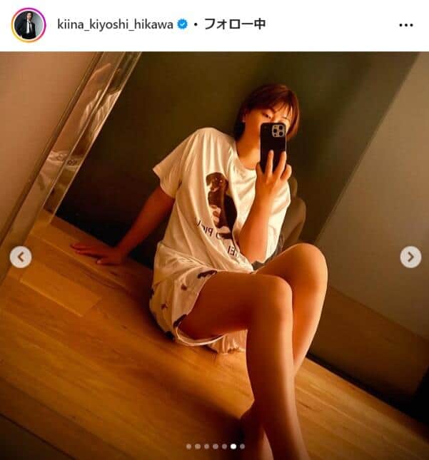 氷川きよしさんのインスタグラムより（kiina_kiyoshi_hikawa）