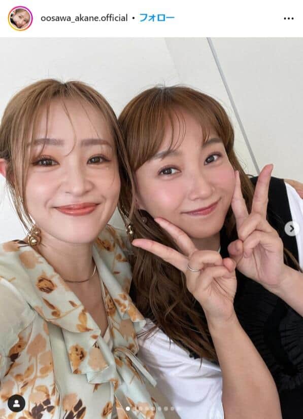 大沢あかねさんのインスタグラム（＠oosawa_akane.official）より