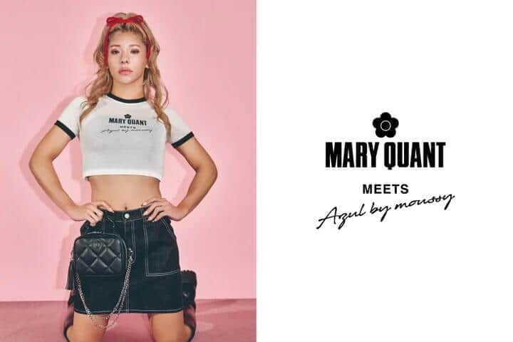 「AZUL BY MOUSSY」×「MARY QUANT」コラボビジュアル（リリースより）